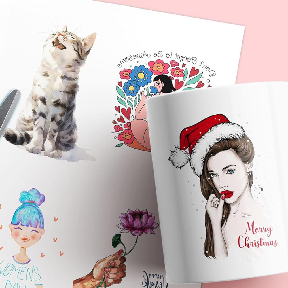 ورقة ملصقات منزلق الماء A4