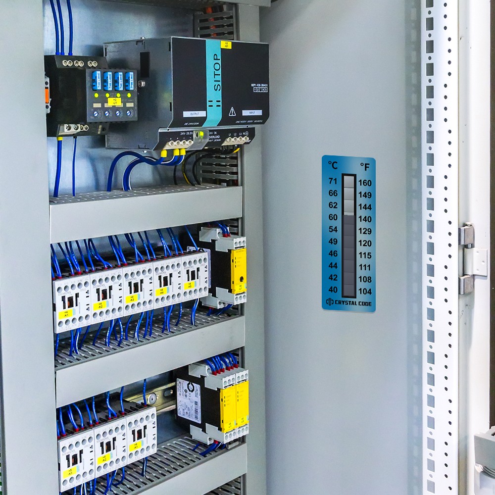 علامة المؤشر على درجة الحرارة غير القابلة للعكس