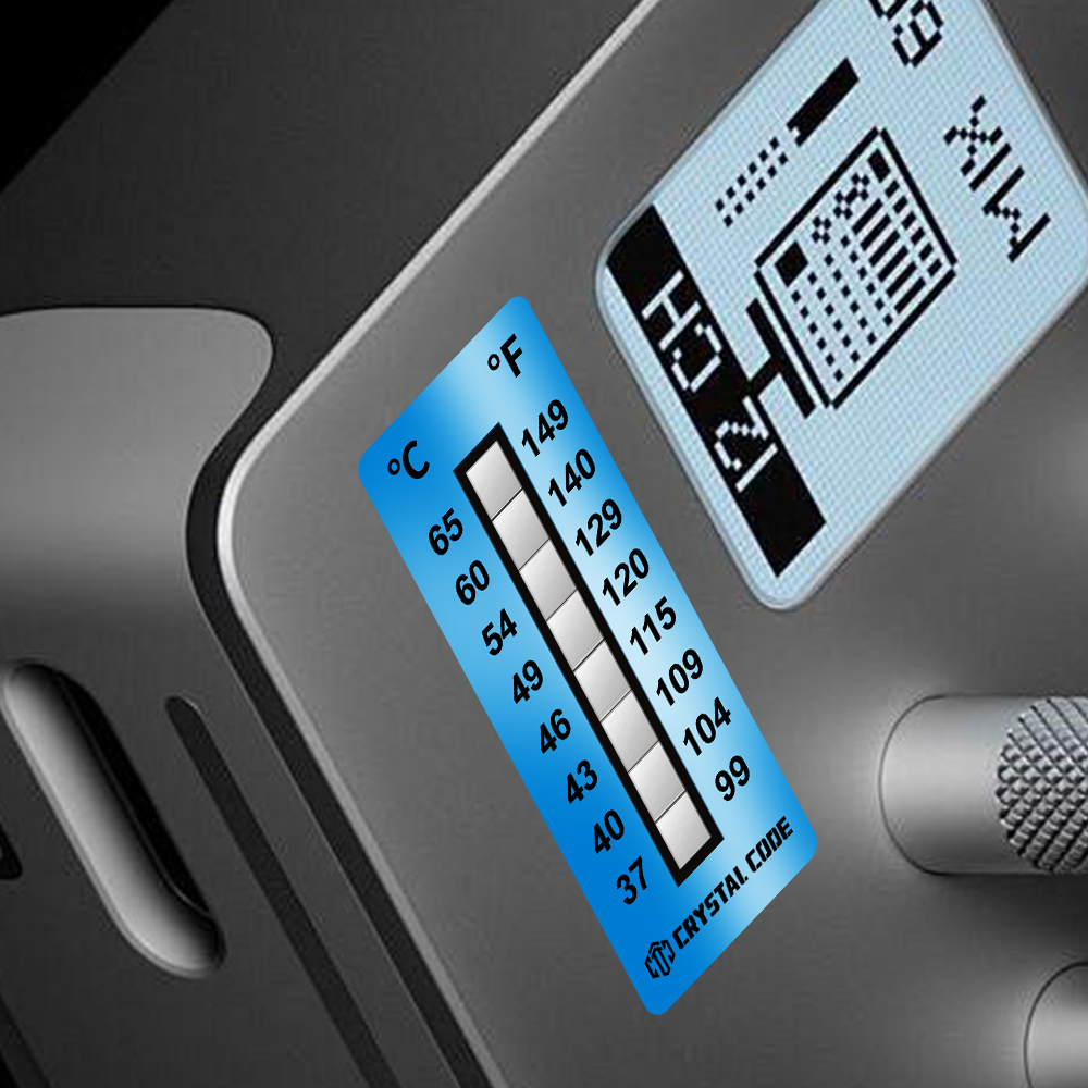 ملصق الإشارة إلى درجة الحرارة غير القابل للعكس