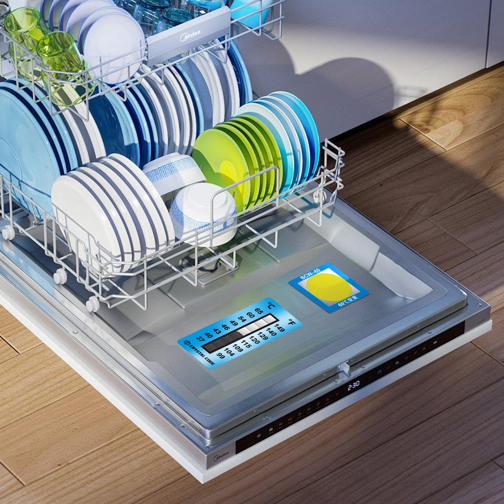 ملصق الإشارة إلى درجة الحرارة غير القابل للعكس