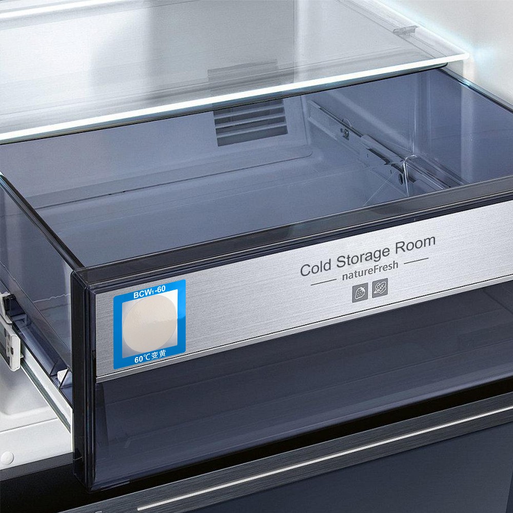 ملصق الإشارة إلى درجة الحرارة غير القابل للعكس