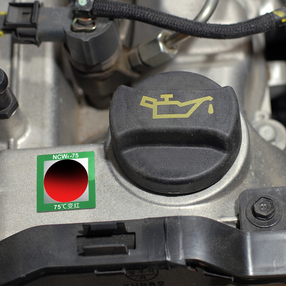 ملصق الإشارة إلى درجة الحرارة العكسية