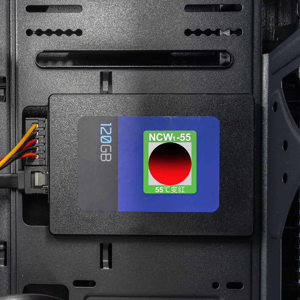 ملصق مؤشر درجة الحرارة العكسي