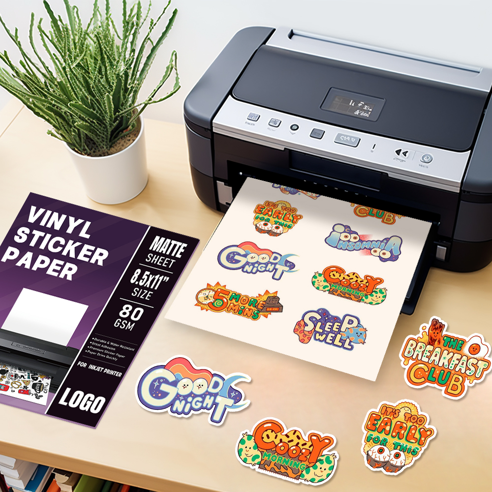 أوراق ملصقات الفينيل لطابعة نفث الحبر