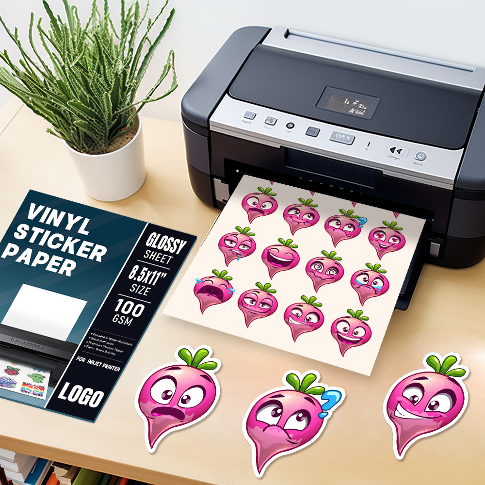 أوراق ملصقات الفينيل لطابعة نفث الحبر