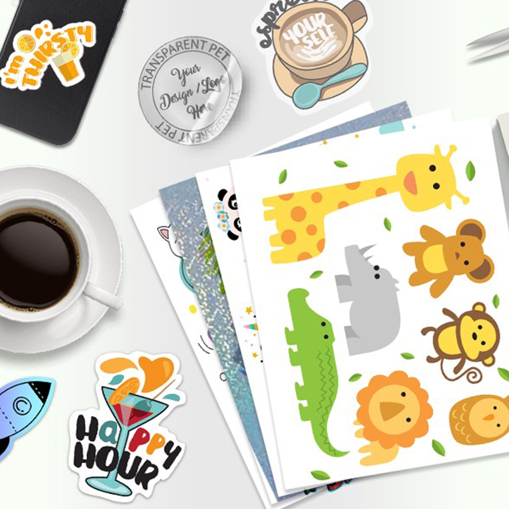 أوراق ملصقات الفينيل A4