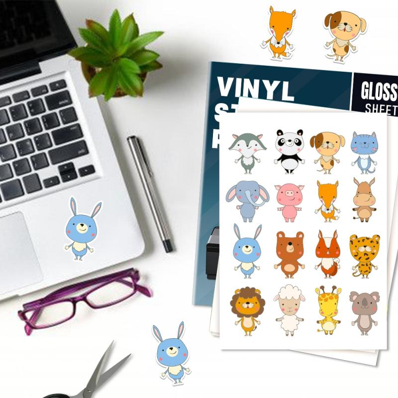 ورق ملصقات الفينيل لطابعة نفث الحبر