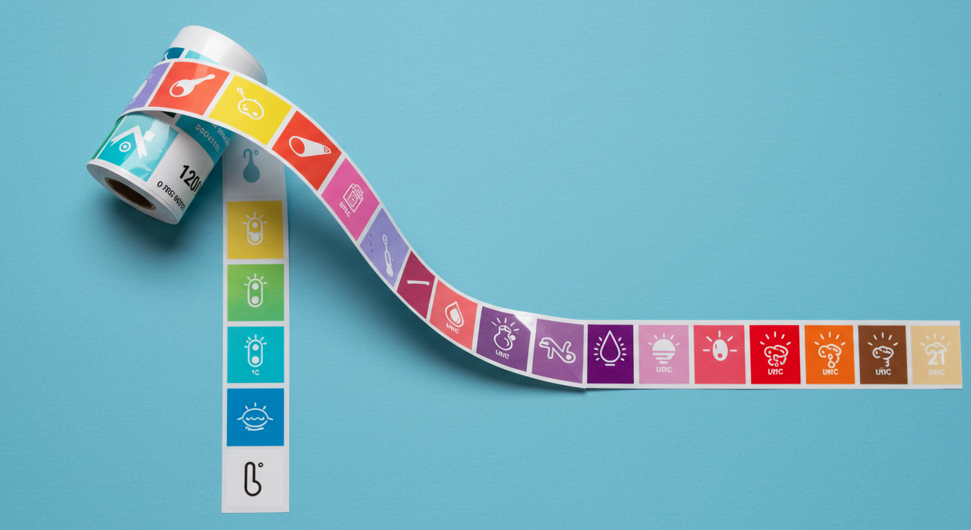 ملصق تغير درجة الحرارة