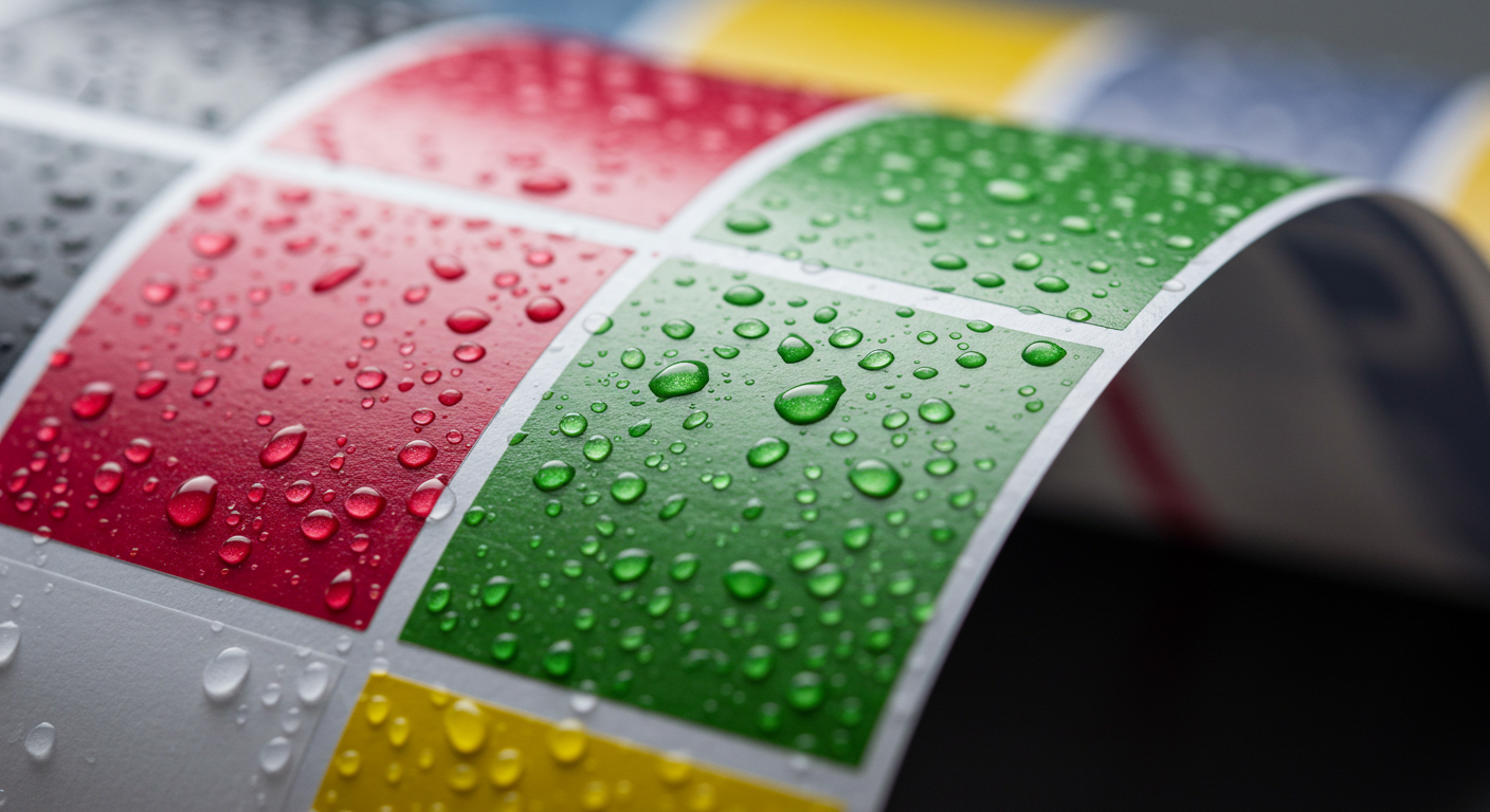 ورق ملصقات مقاوم للماء متين لطابعات نفث الحبر