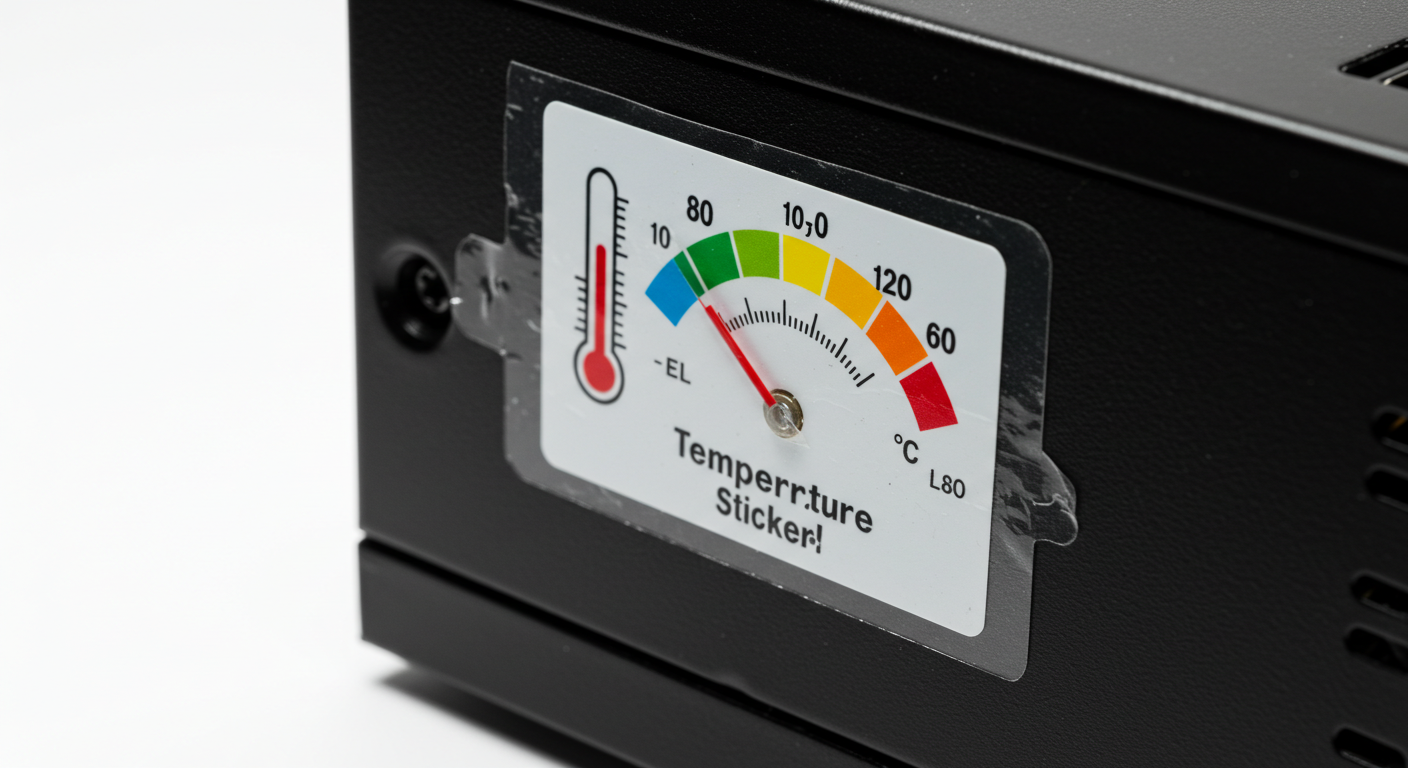 ملصق درجة حرارة الإلكترونيات