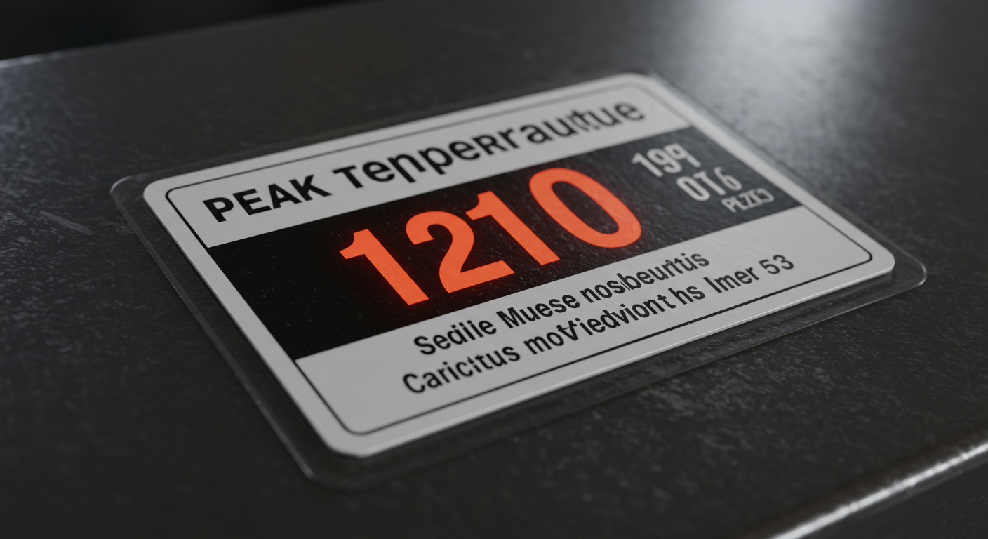 ملصق قياس درجة الحرارة القصوى