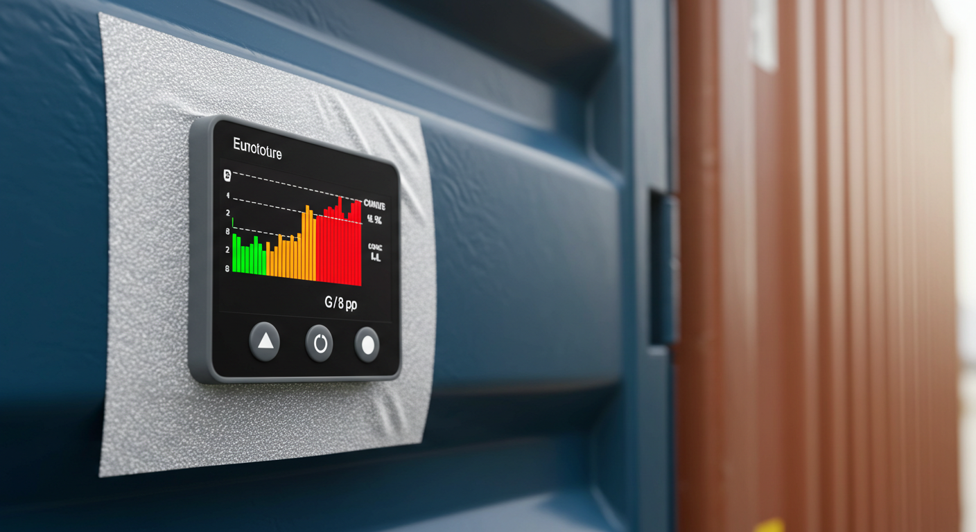 ملصق مراقبة درجة الحرارة للنقل