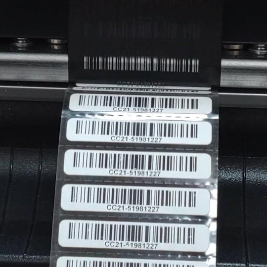 ملصق الباركود عالي الحرارة للوحات الدوائر الكهربائية