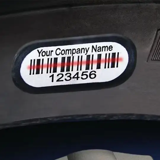 ملصق باركود فلكنة الإطارات