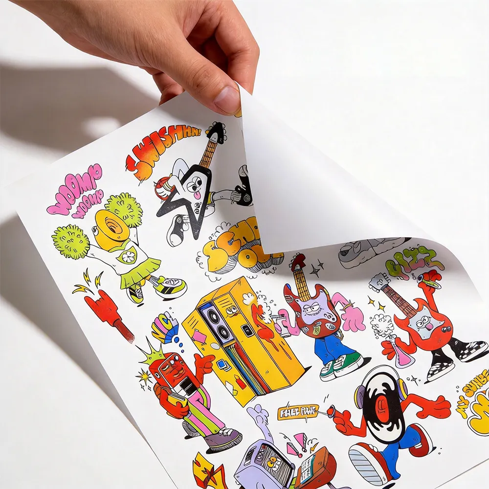 ورق ملصقات قابل للطباعة