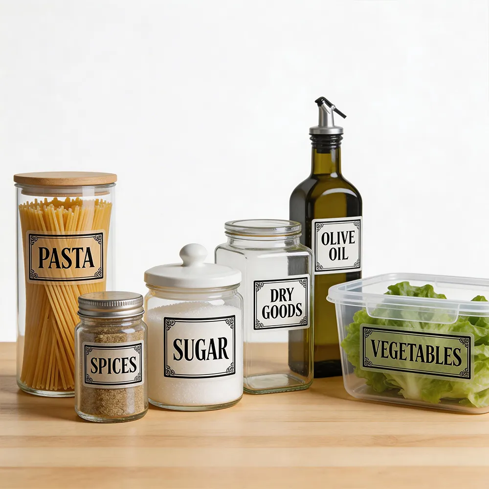 ورق ملصقات شفاف