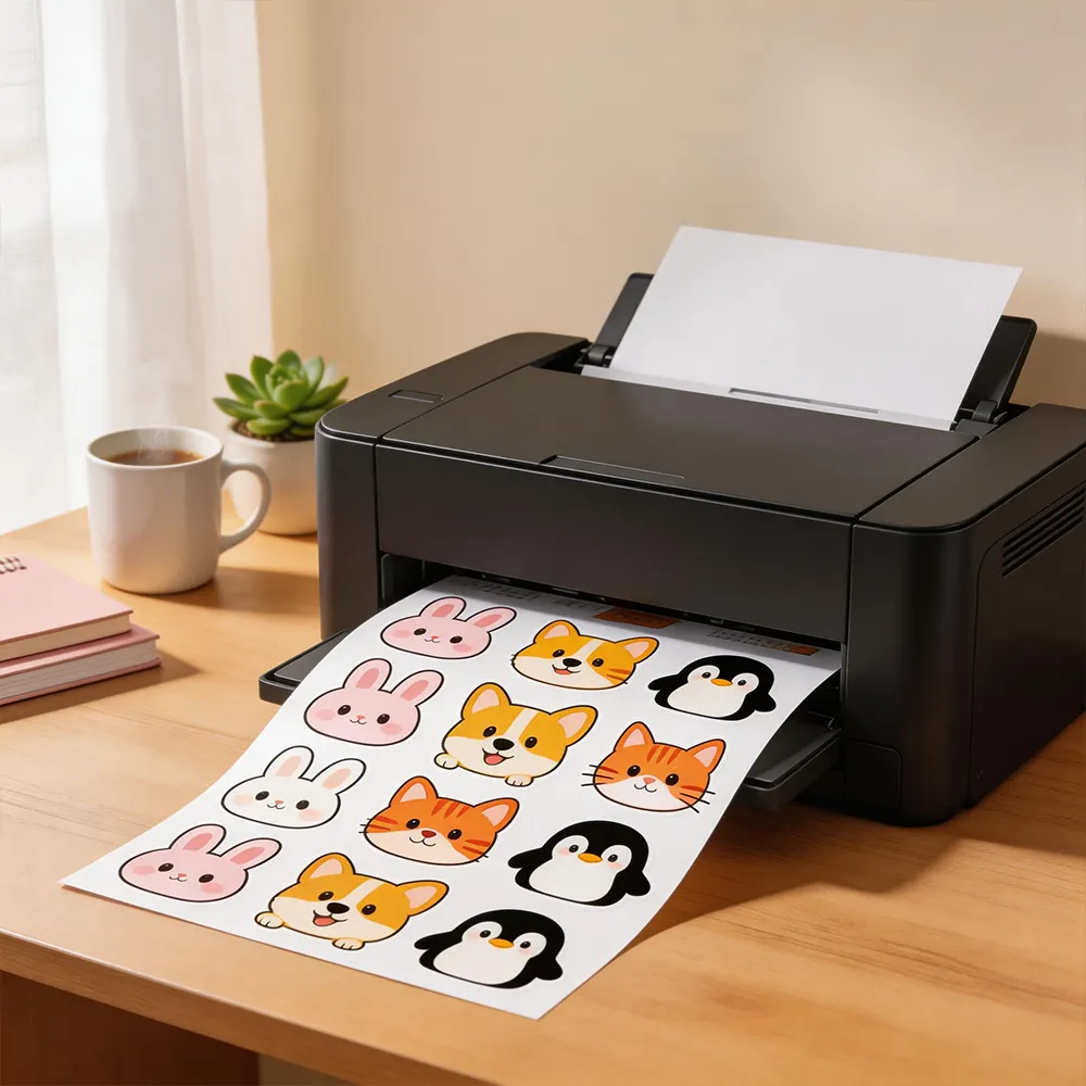 ورق الملصقات المخصص