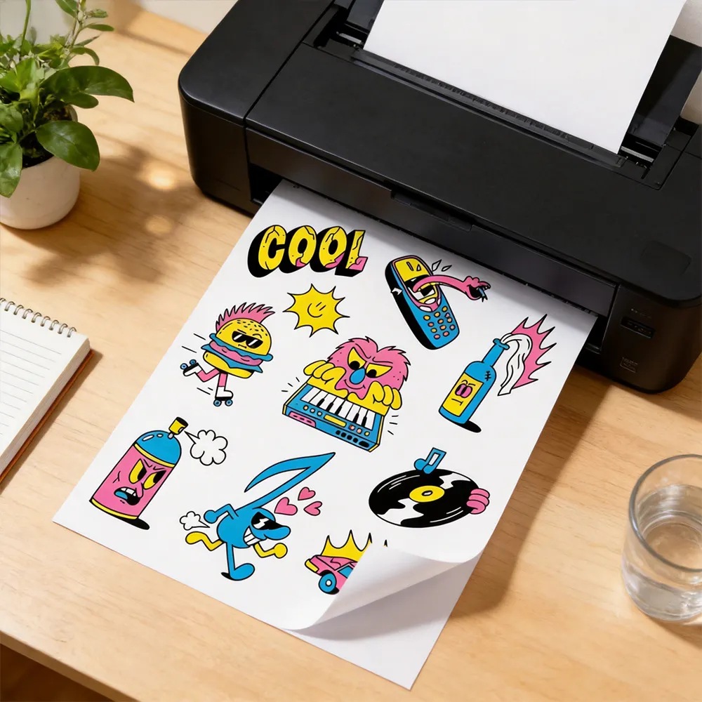 ملصقات الفينيل المصنوعة يدويا