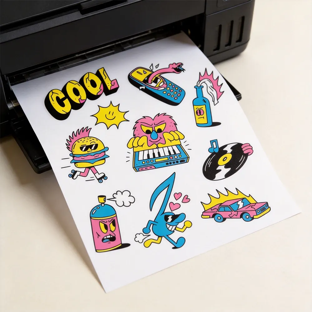 أوراق ملصقات نفث الحبر