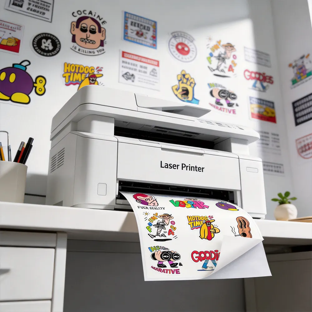 ملصقات طابعة الليزر