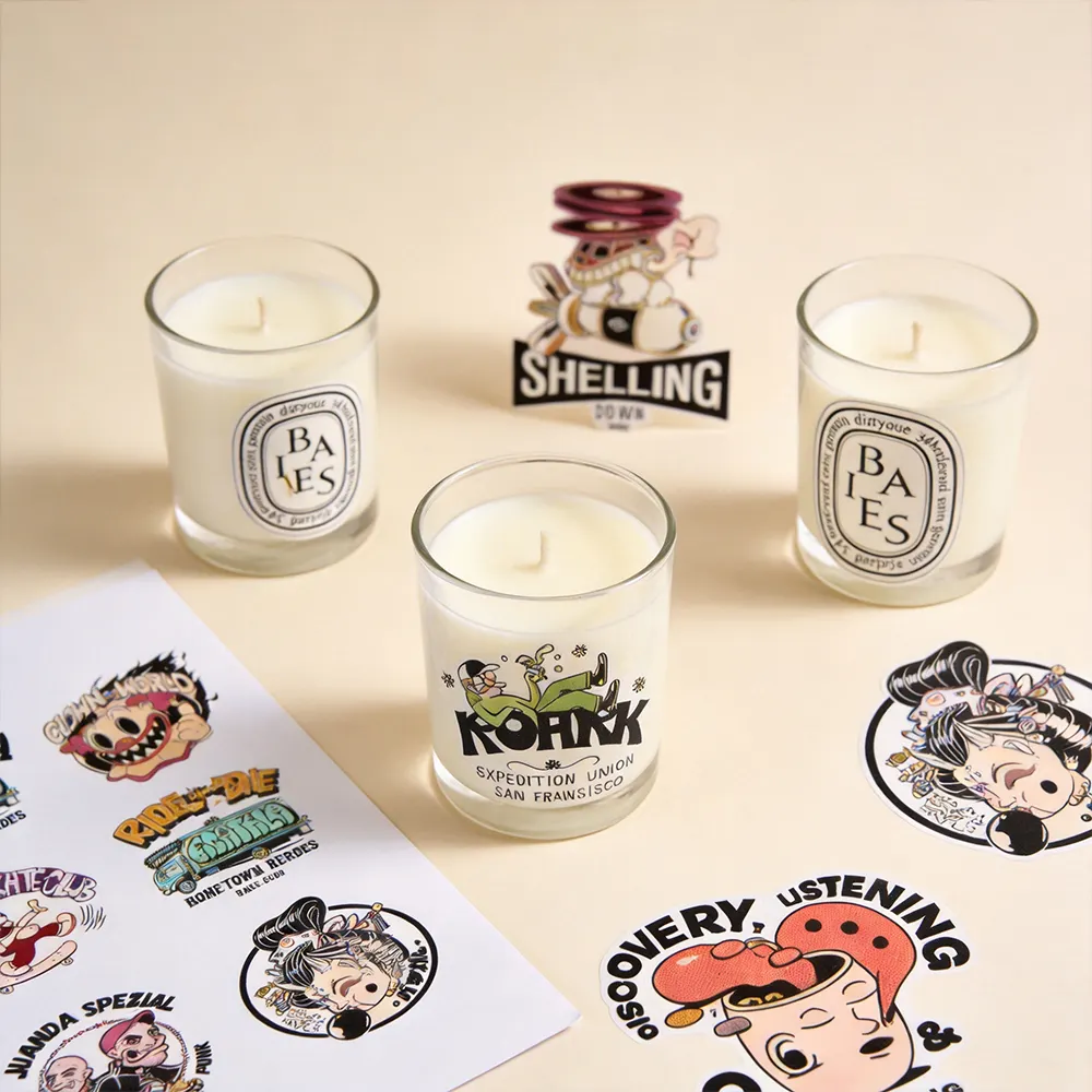 ملصقات الشموع القابلة للطباعة بالليزر