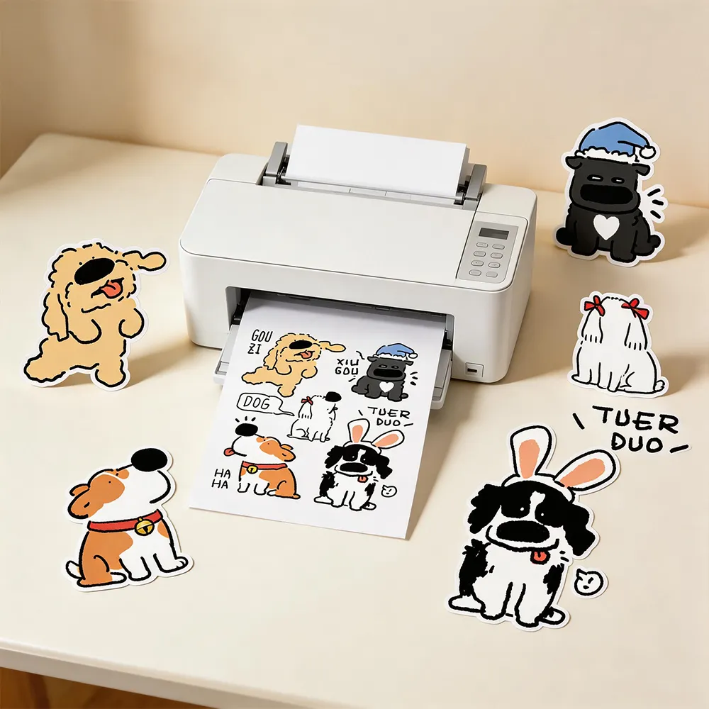 ورق ملصقات قابل للطباعة بالليزر