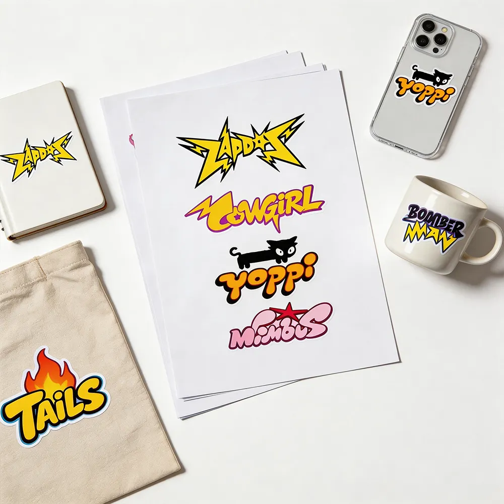 ورق ملصقات يدوي الصنع