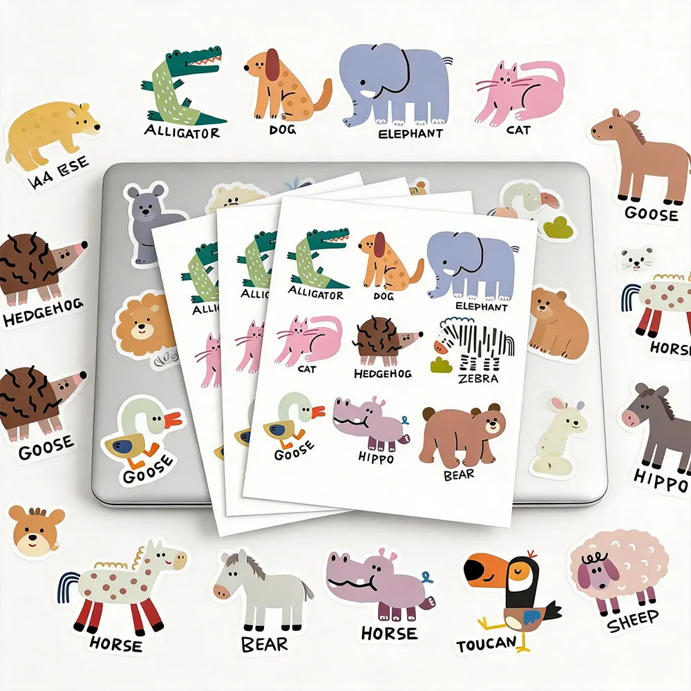 أوراق ملصقات لابتوب قابلة للطباعة