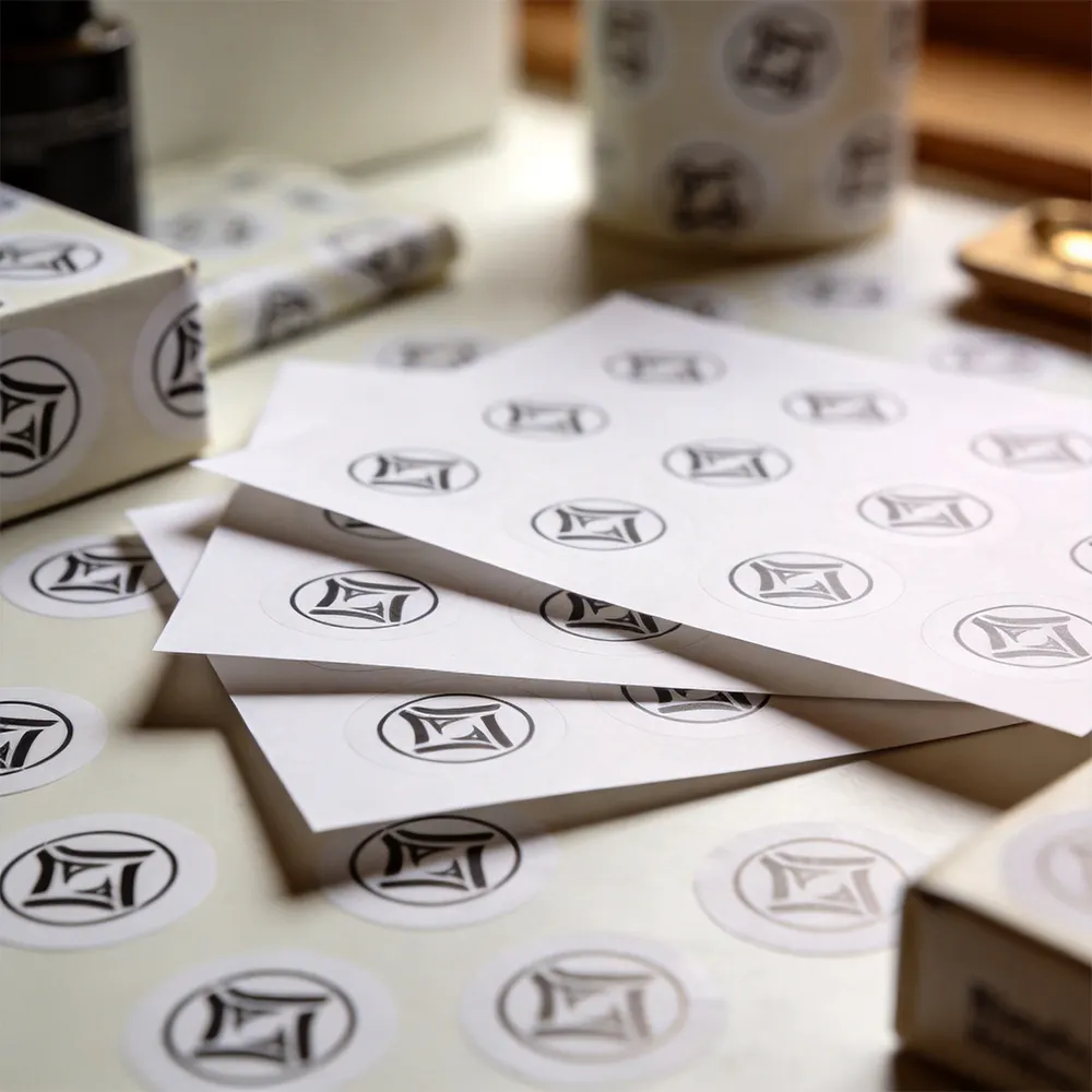 أوراق ملصقات الشعار القابلة للطباعة