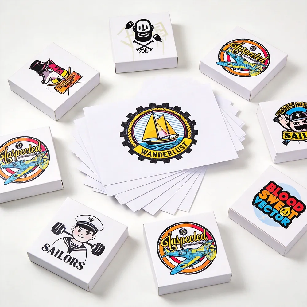 أوراق ملصقات تغليف مخصصة