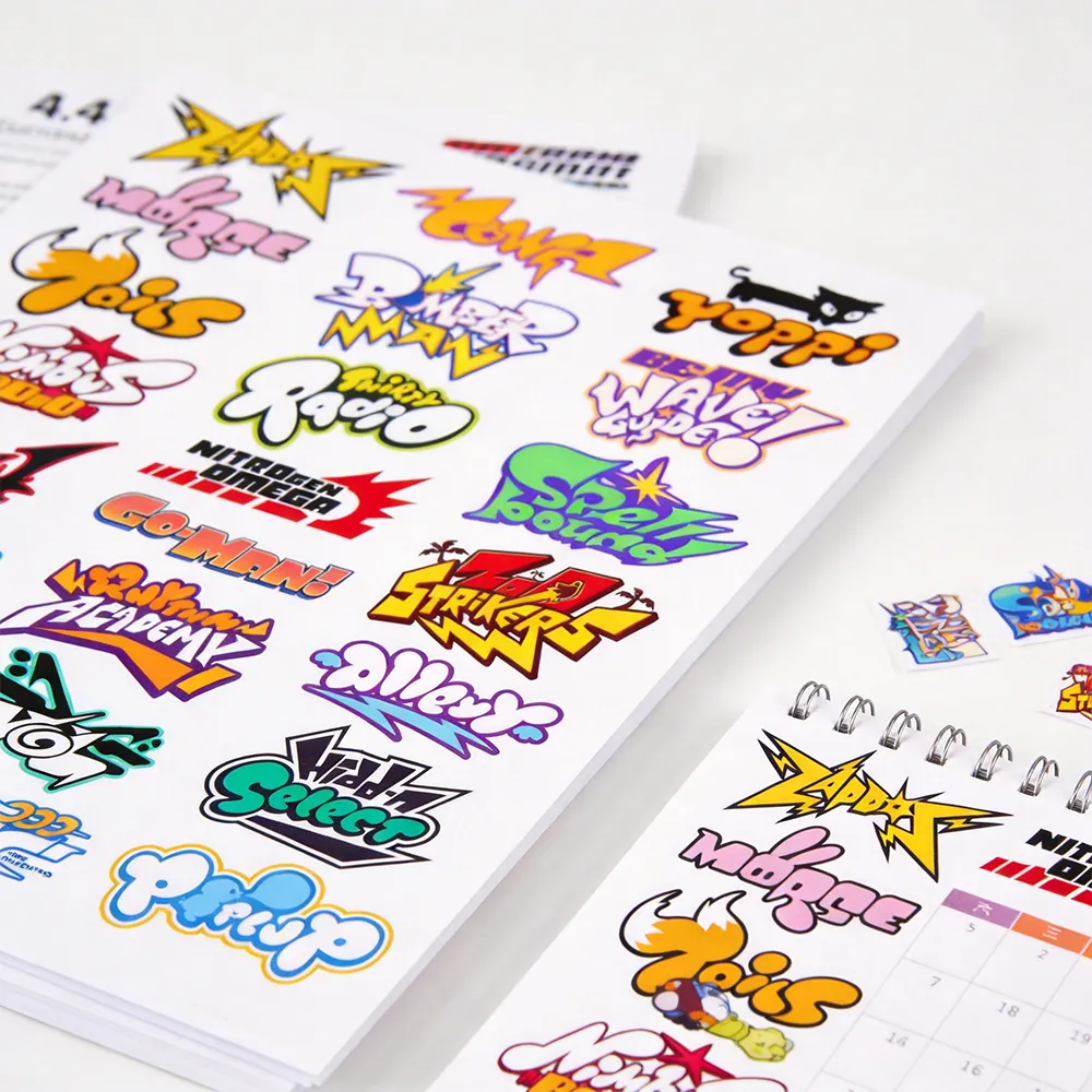 أوراق ملصقات المخططات المخصصة