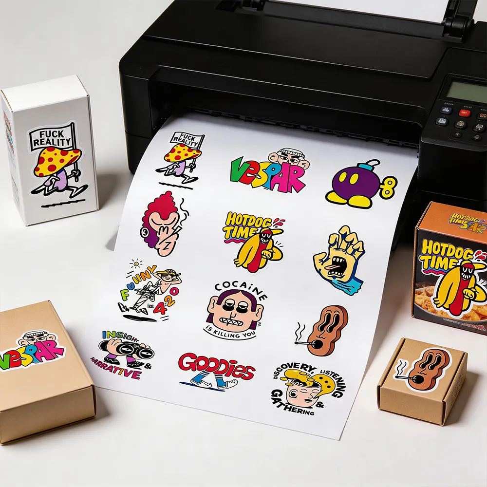 أوراق ملصقات تغليف المنتجات