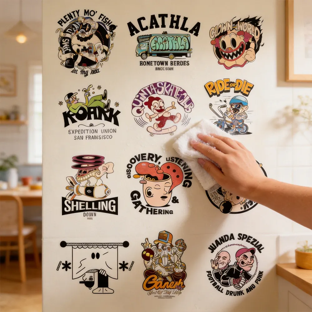 أوراق ملصقات جدارية قابلة للطباعة