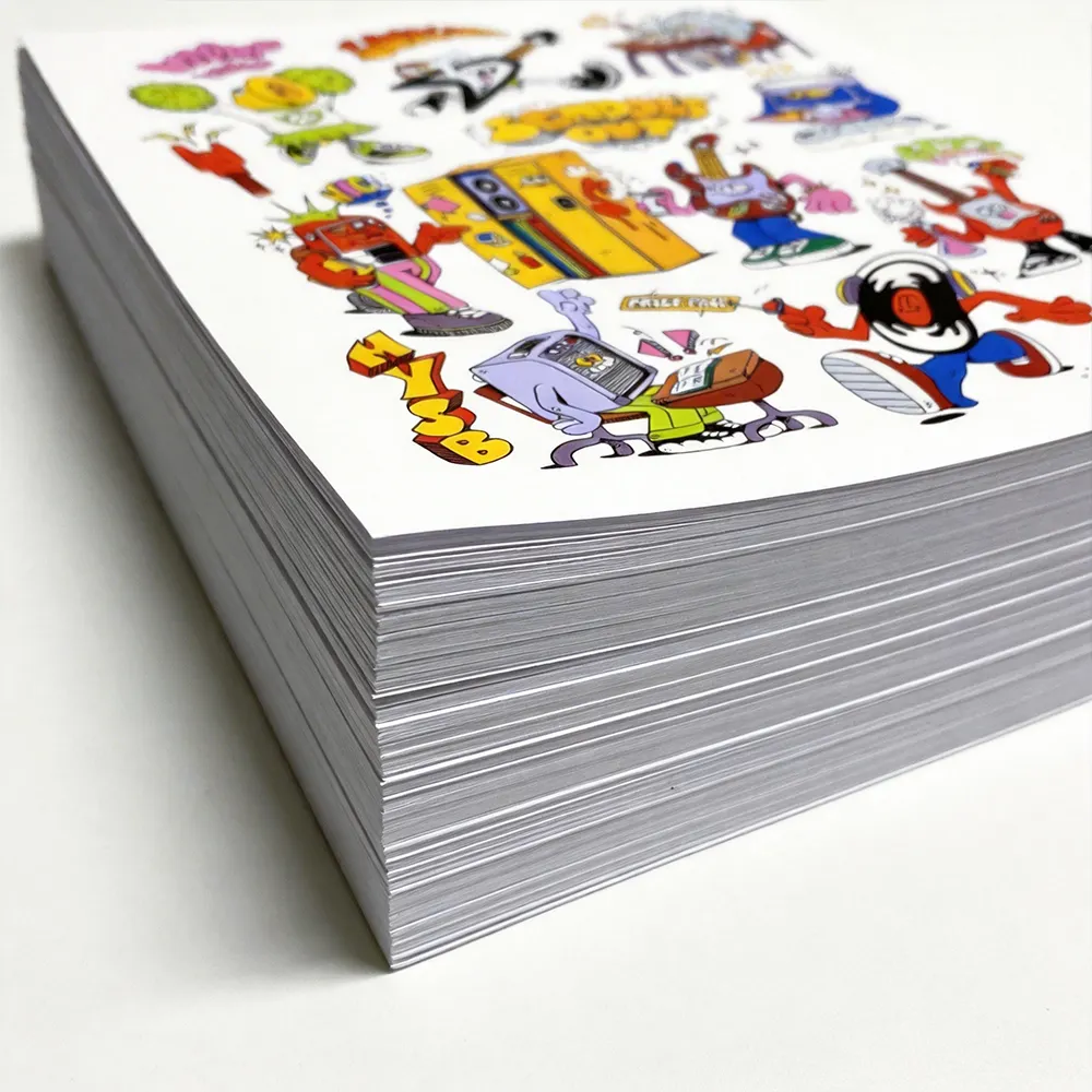 أوراق ملصقات فينيل مخصصة