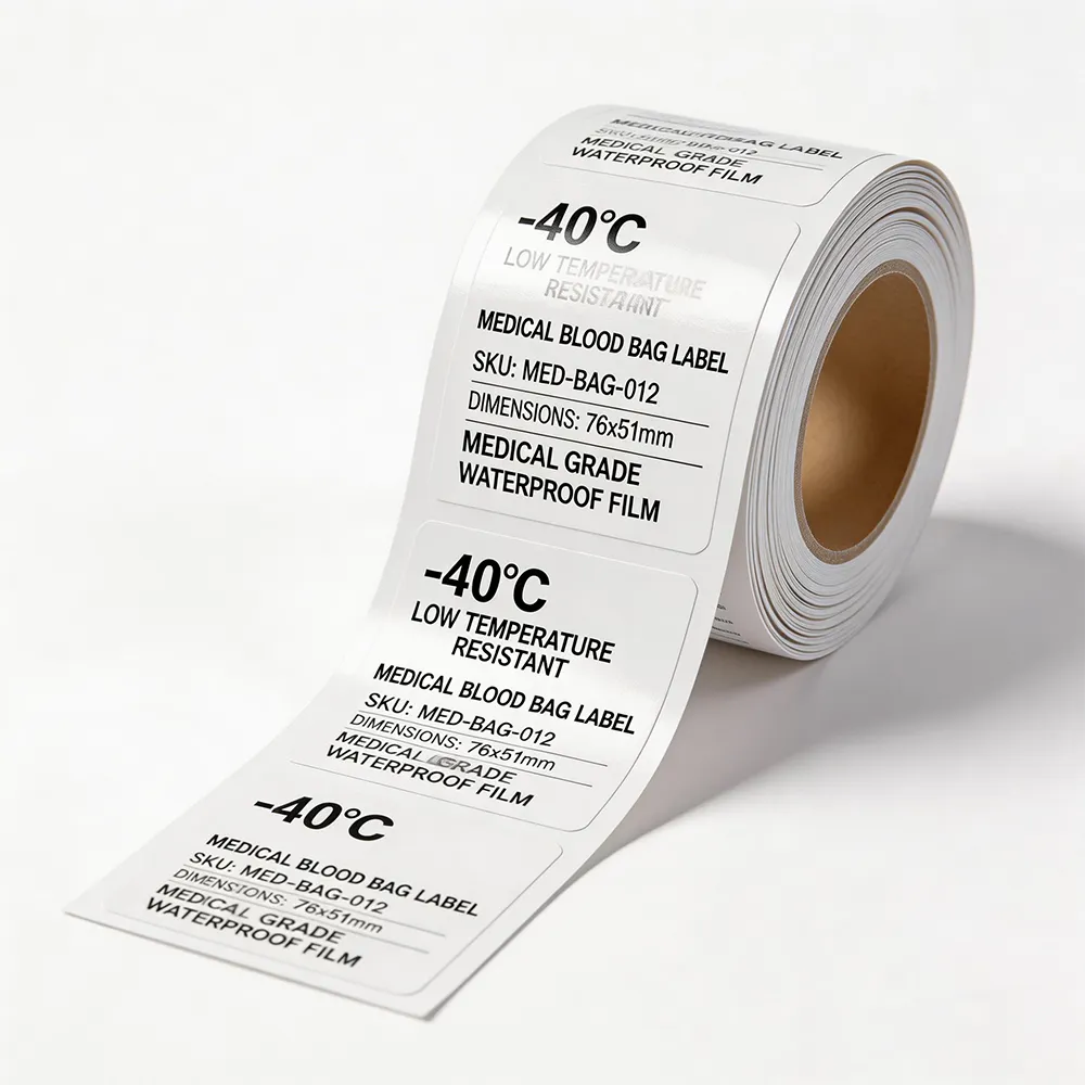 ملصق كيس الدم -40°C