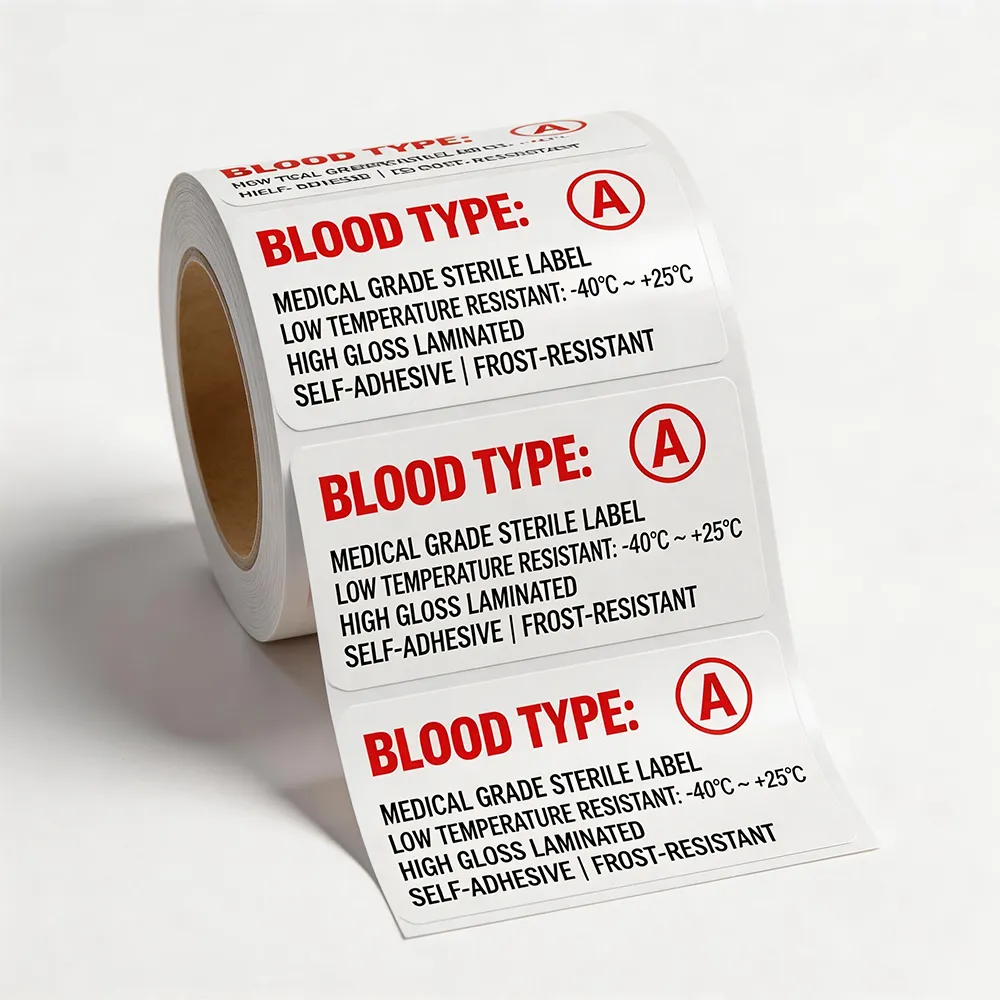 blood bag label for cold chain