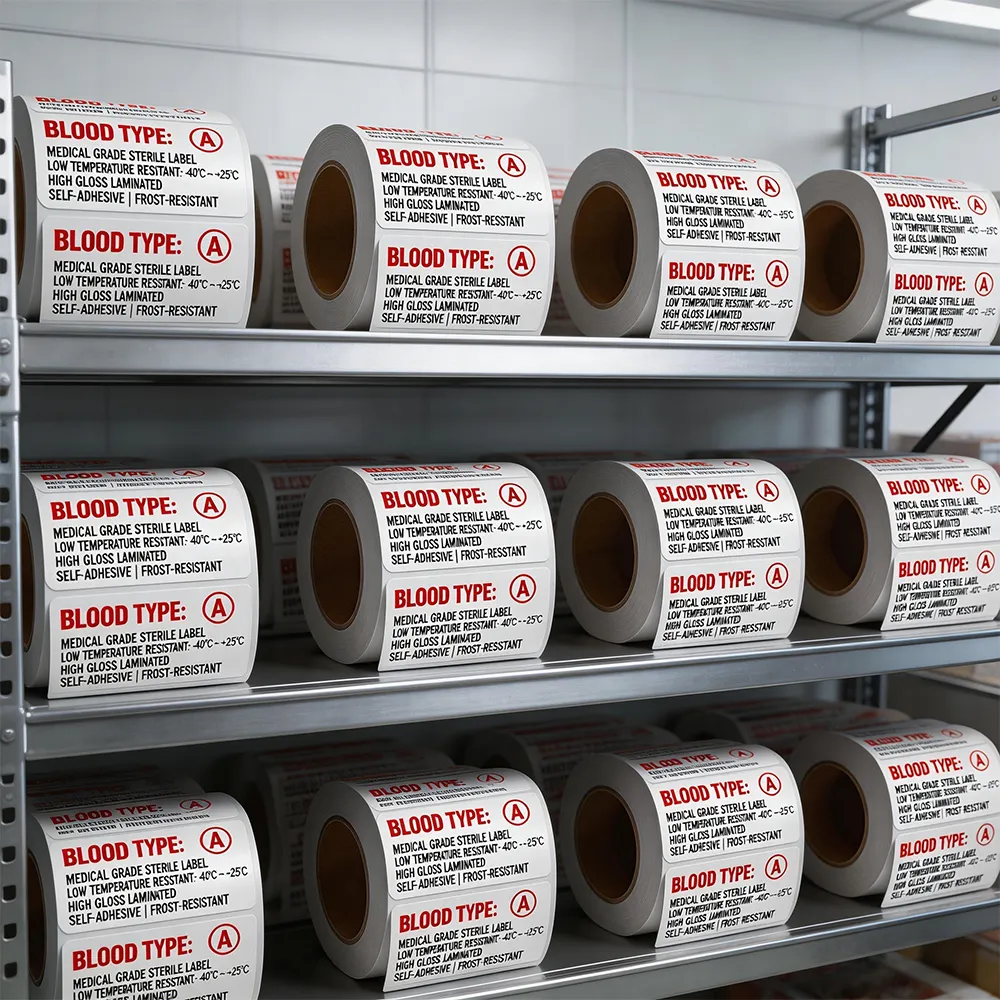 blood container label