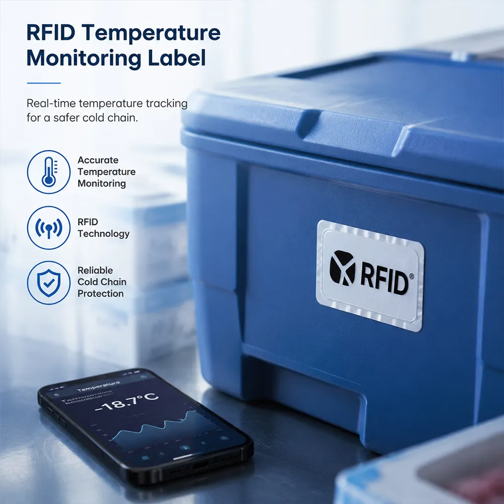 ملصق مراقبة درجة حرارة RFID
